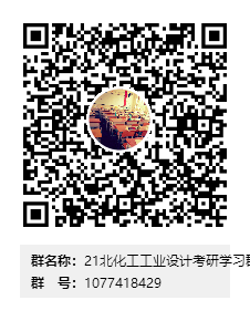 21北化工工業(yè)設(shè)計(jì)考研學(xué)習(xí)群群二維碼.png