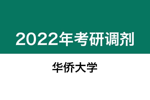 華僑大學(xué)2022年考研調(diào)劑信息：藝術(shù)設(shè)計、美術(shù)